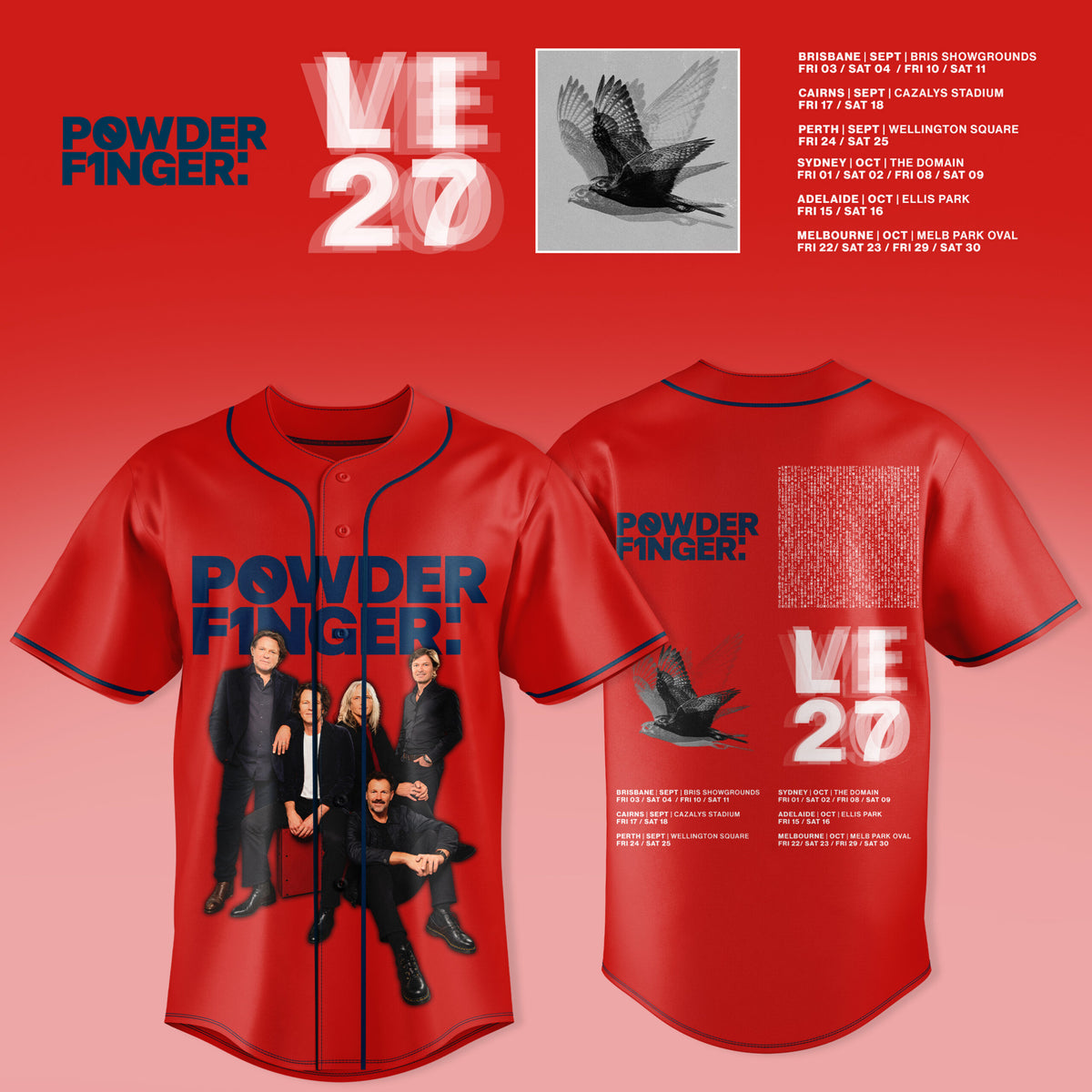Powderfinger – Live Australia 2027 Jersey