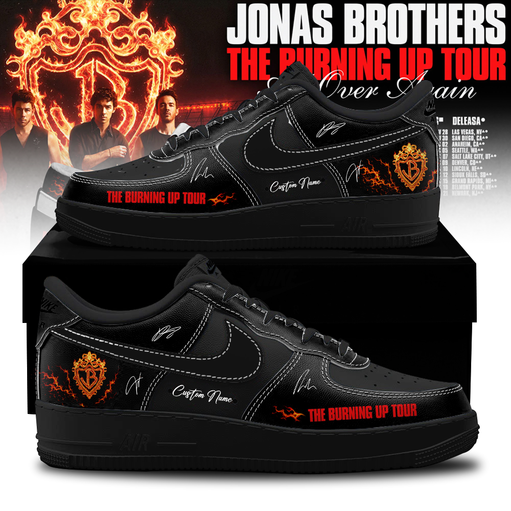 Jonas Brothers “The Burning Up Tour All Over Again 2026” – Limited Edition AF1 Sneakers