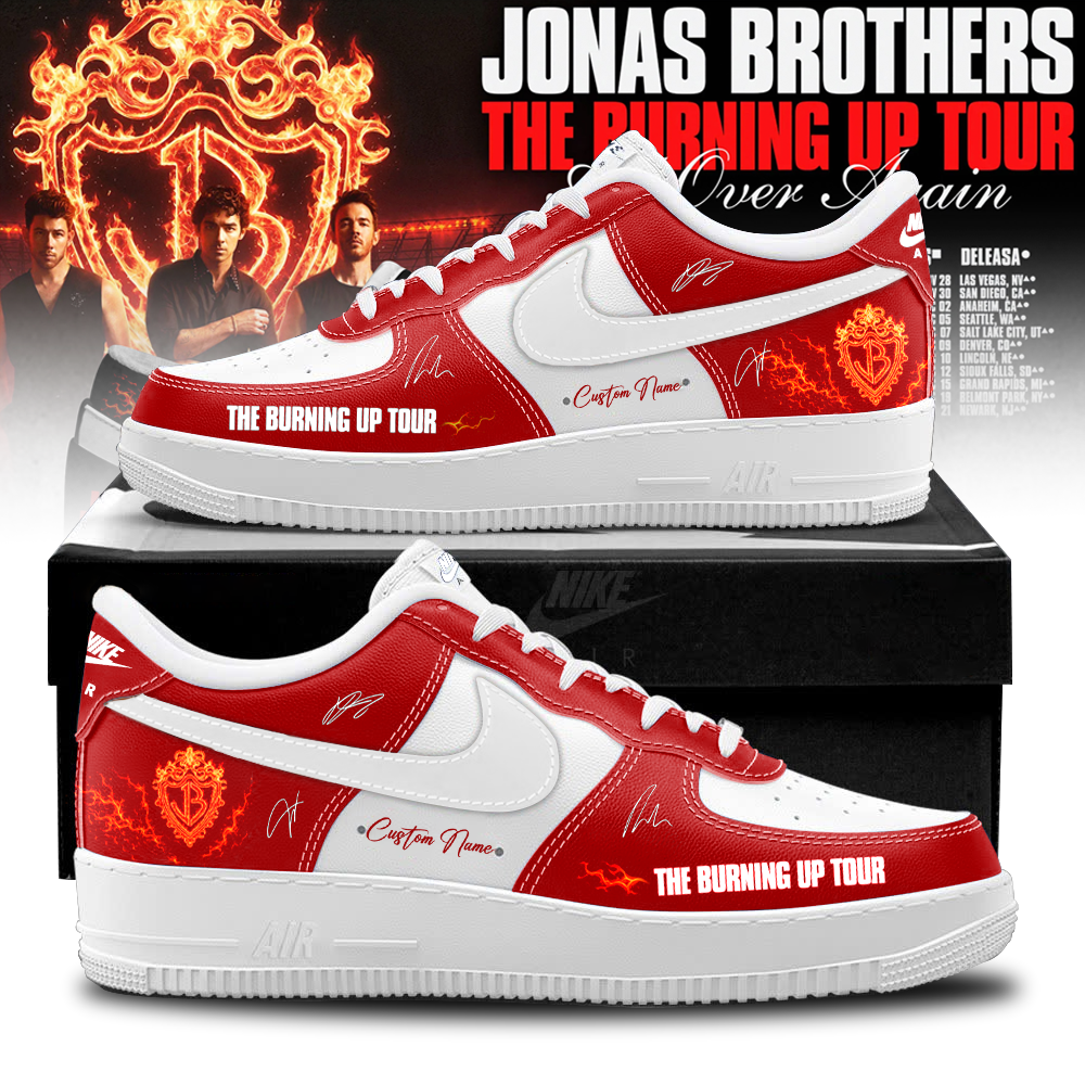 Jonas Brothers “The Burning Up Tour All Over Again 2026” – Limited Edition AF1 Sneakers