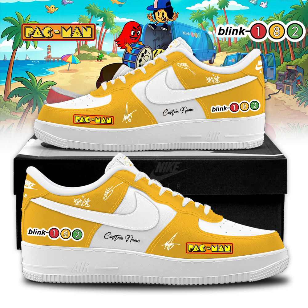 Blink-182 x PAC-MAN – Limited Edition AF1 Sneakers
