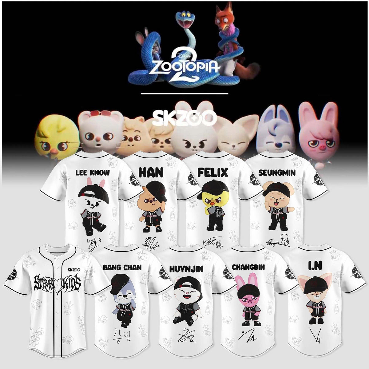 SKZOO x Zootopia 2 Collection “ Jersey