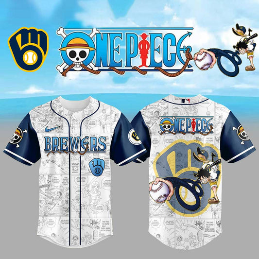 Limited Edition Milwaukee Brewers One Piece Night Game Jersey