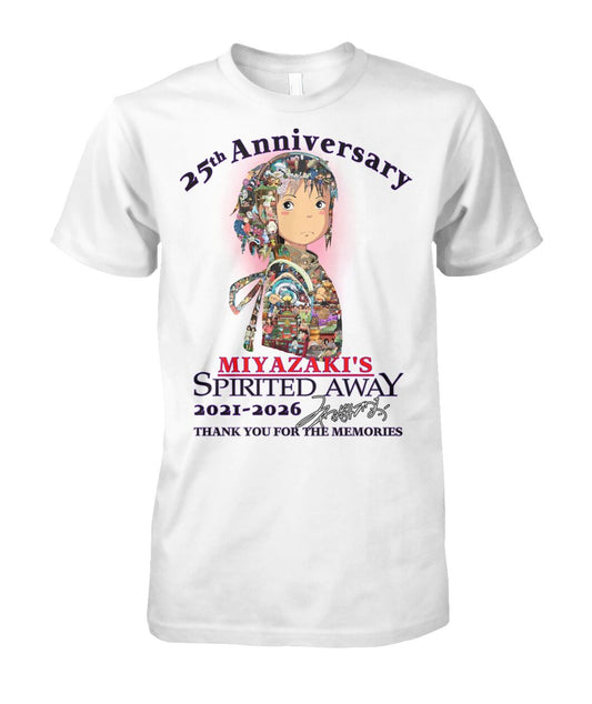Limited Edition Spirited Away 25th Anniversary 2001-2026 Shirt