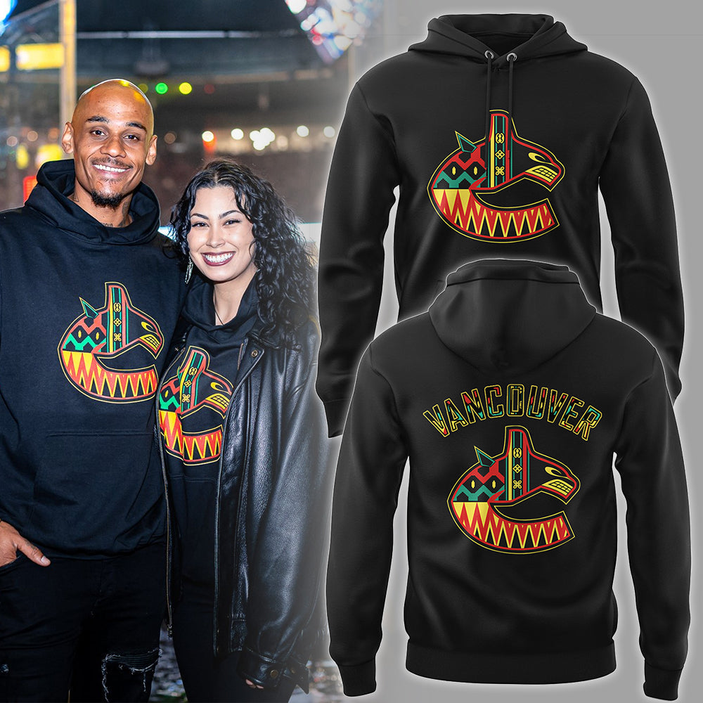 Limited Edition Vancouver Canucks Black History Hoodie