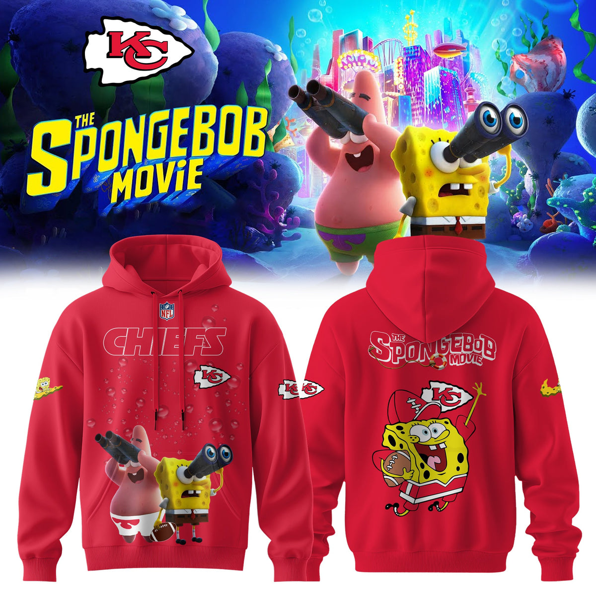 NFL x SpongeBob Limited Edition “ Hoodie V1