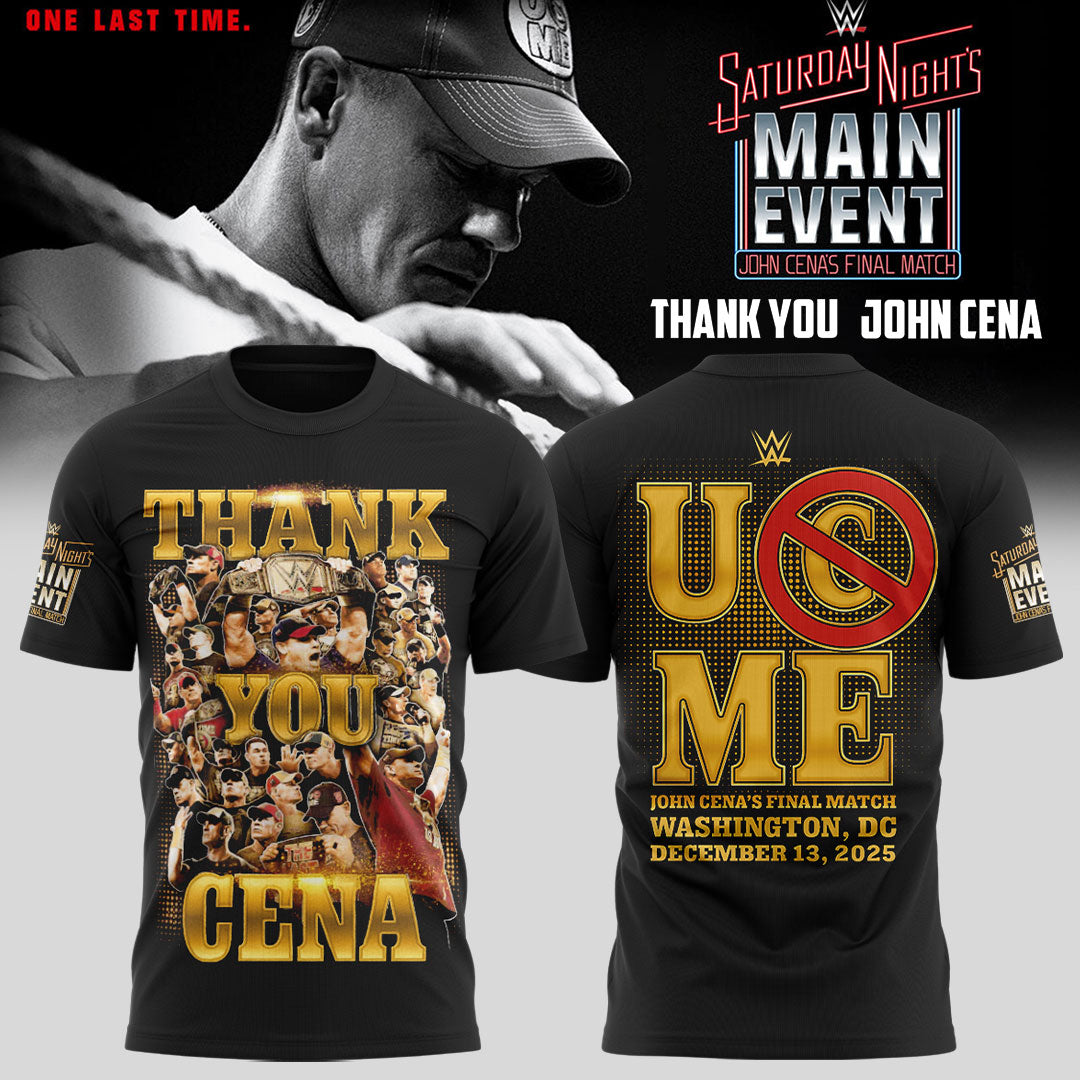 John Cena Farewell 2025 Washington D.C shirt