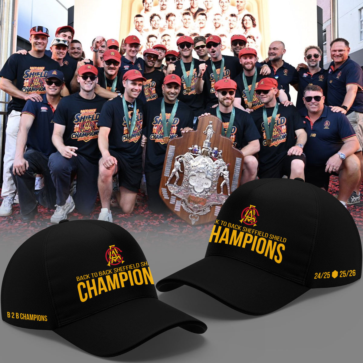 South Australia Cricket Teams back to back Sheffield Shield Champions POLO