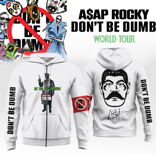 A$AP ROCKY “DON’T BE DUMB WORLD TOUR” 2026 Limited Edition Signature – Zip Hoodie