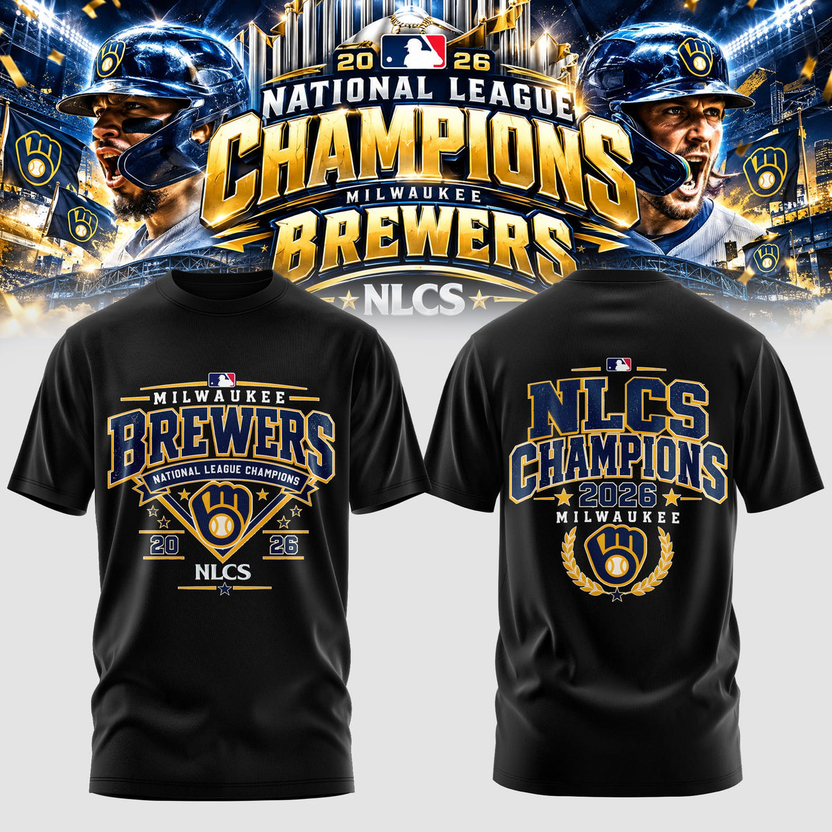 Milwaukee Brewers NLCS Champions 2026 Edition Tshirt