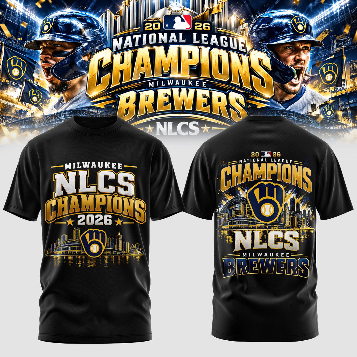 Milwaukee Brewers NLCS Champions 2026 Edition Tshirt