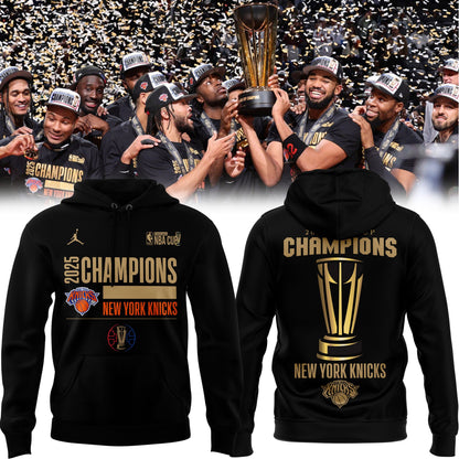 New York Knicks 2025 NBA Cup Champions Hoodie Limited Edition