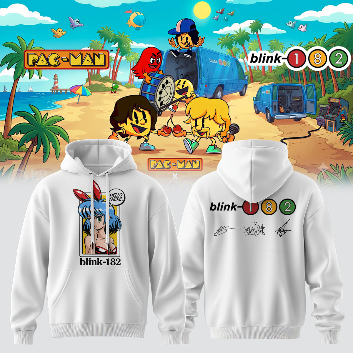 Blink-182 x PAC-MAN – Limited Edition Hoodie