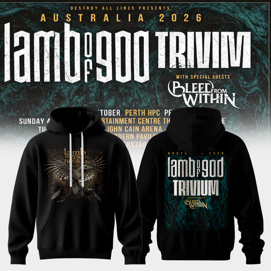 LAMB OF GOD x TRIVIUM – AUSTRALIA 2026 COLLECTION HOODIE