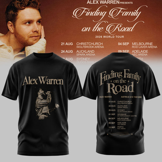 Alex Warren: Finding Family on the Road AUS & NZ Tour 2026 Limited T-Shirt