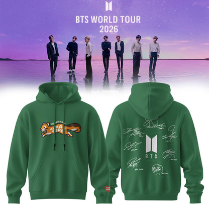 BTS Comeback & World Tour 2026 Limited Edition Signature “ Hoodie