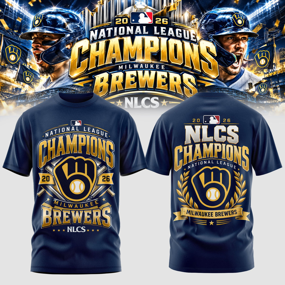 Milwaukee Brewers NLCS Champions 2026 Edition Tshirt