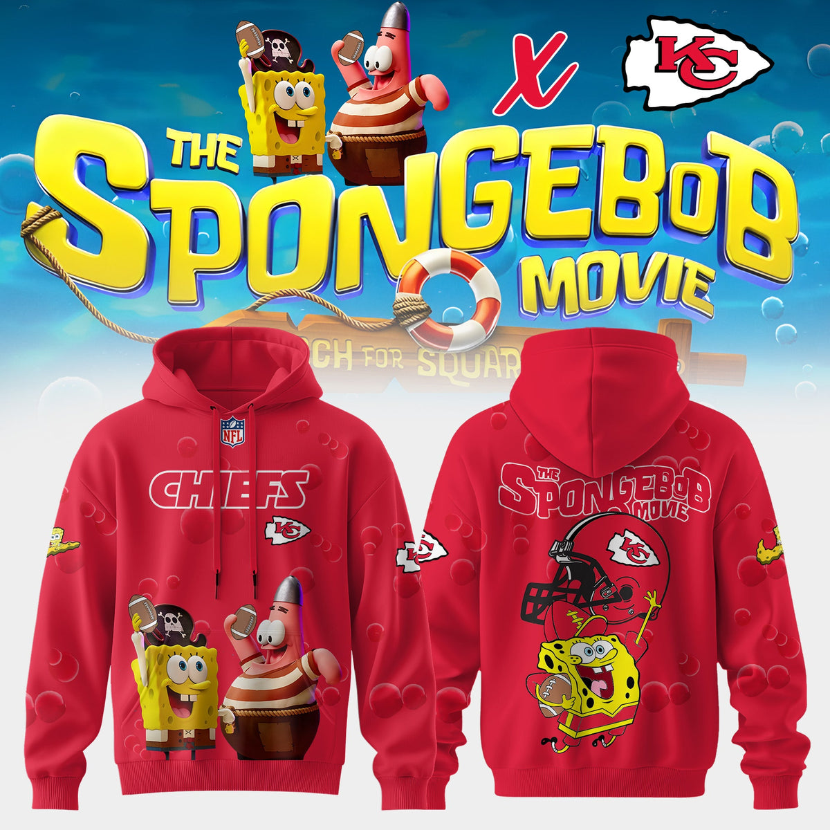 NFL x SpongeBob Limited Edition “ Hoodie V2