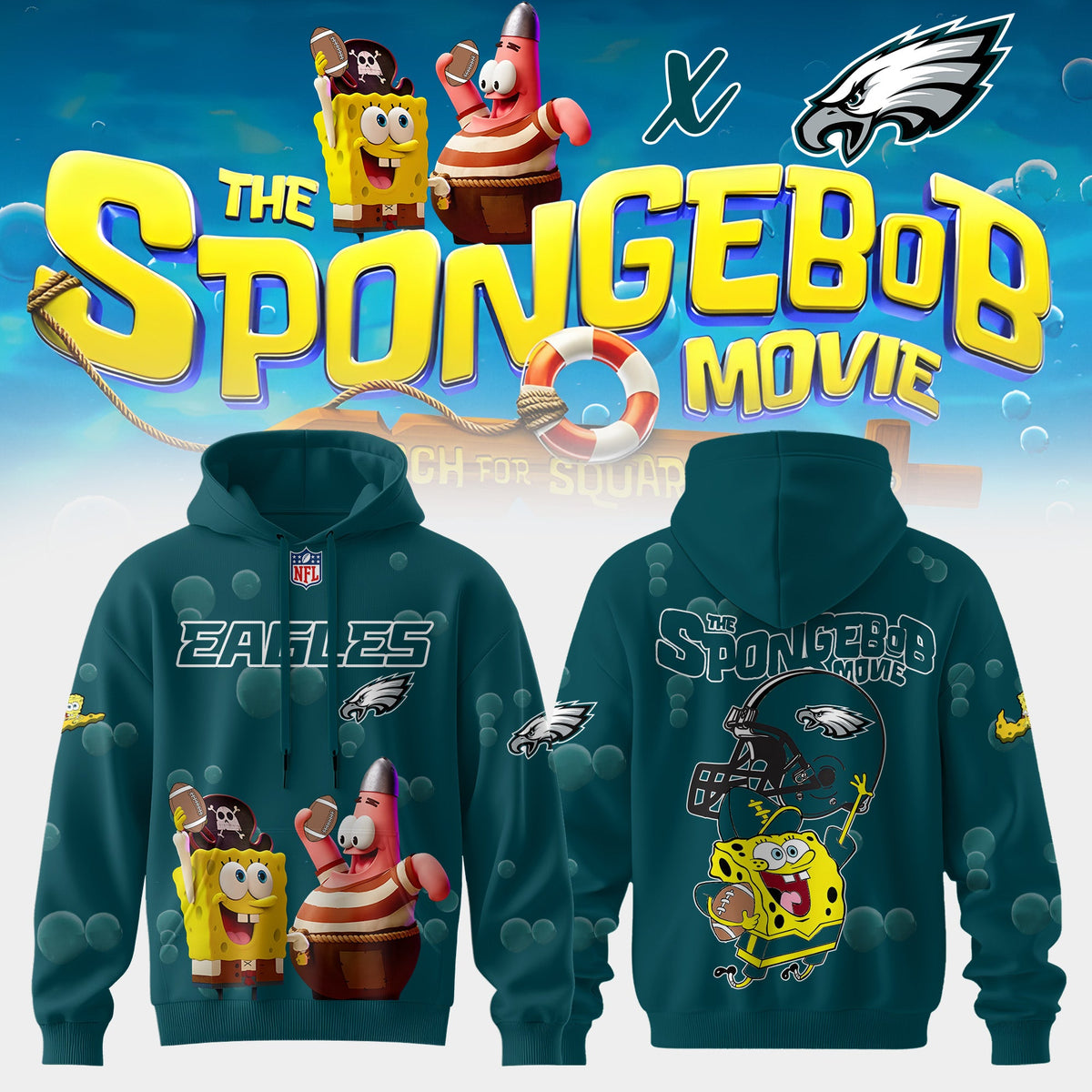 NFL x SpongeBob Limited Edition “ Hoodie V2