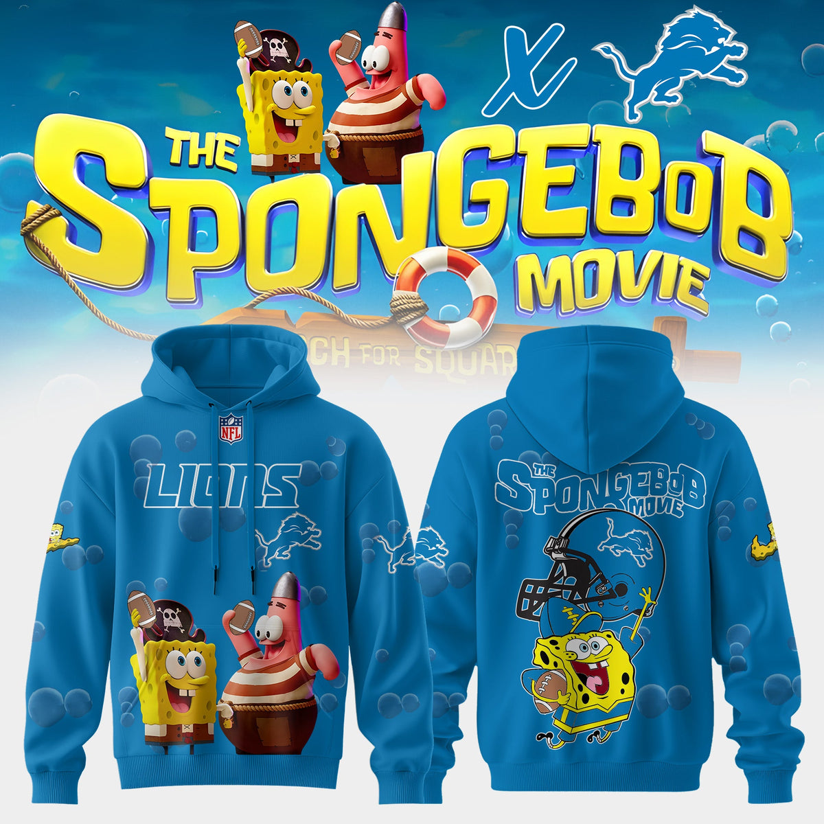 NFL x SpongeBob Limited Edition “ Hoodie V2