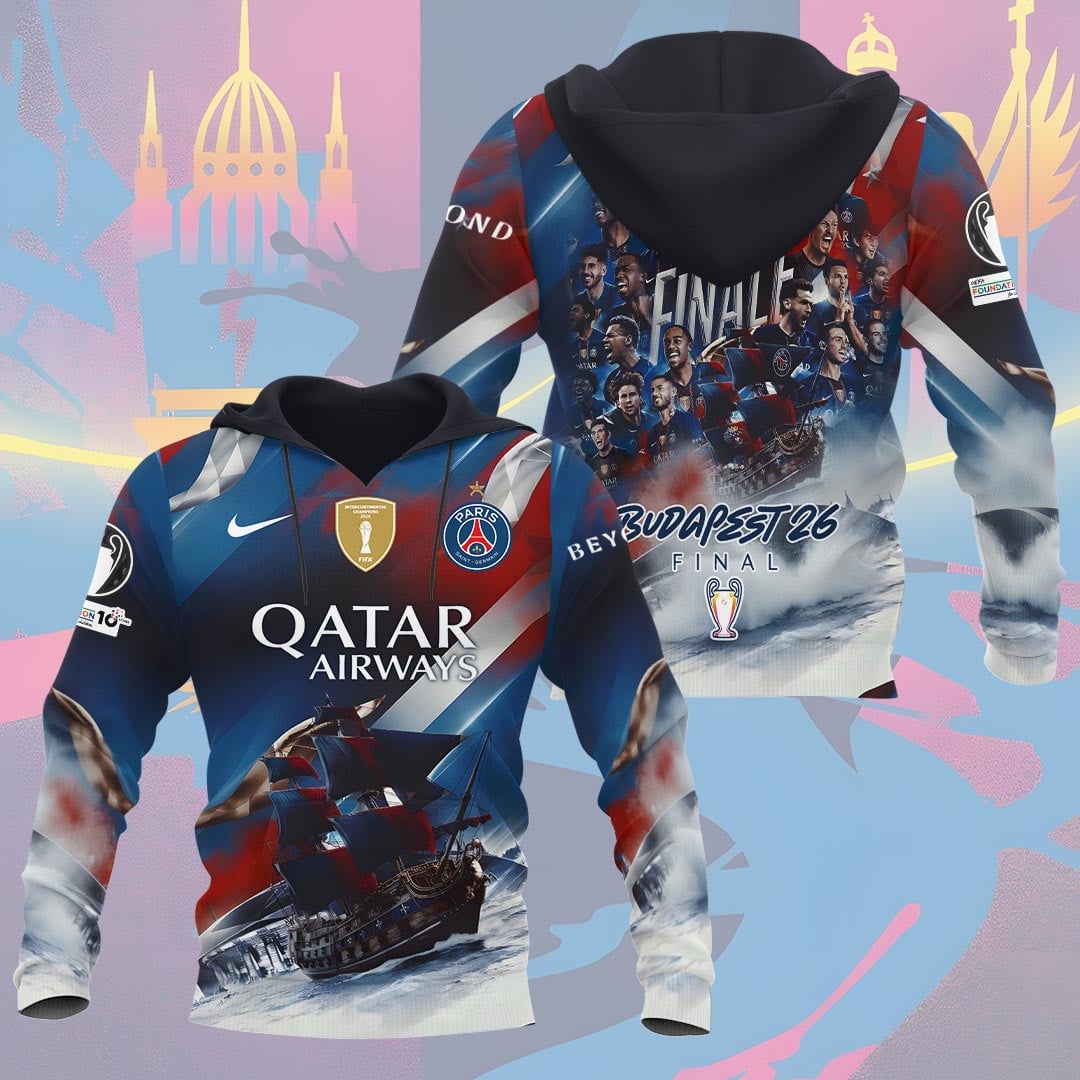 Paris Saint-Germain F.C Champions League Final 2026 3D Apparel Hoodie