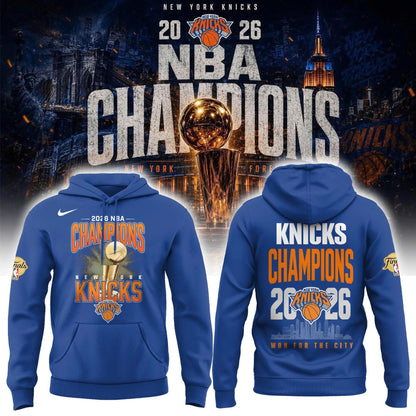 New York Knicks Basketball NBA Rings Champions Hoodie