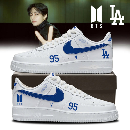 Los Angeles Dodgers x BTS 95 V World Tour 2026 Limited Edition AF1 Sneakers