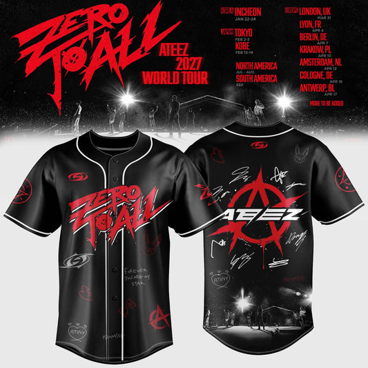 Ateez ZERO TO ALL WORLD TOUR 2027 Edition Jersey