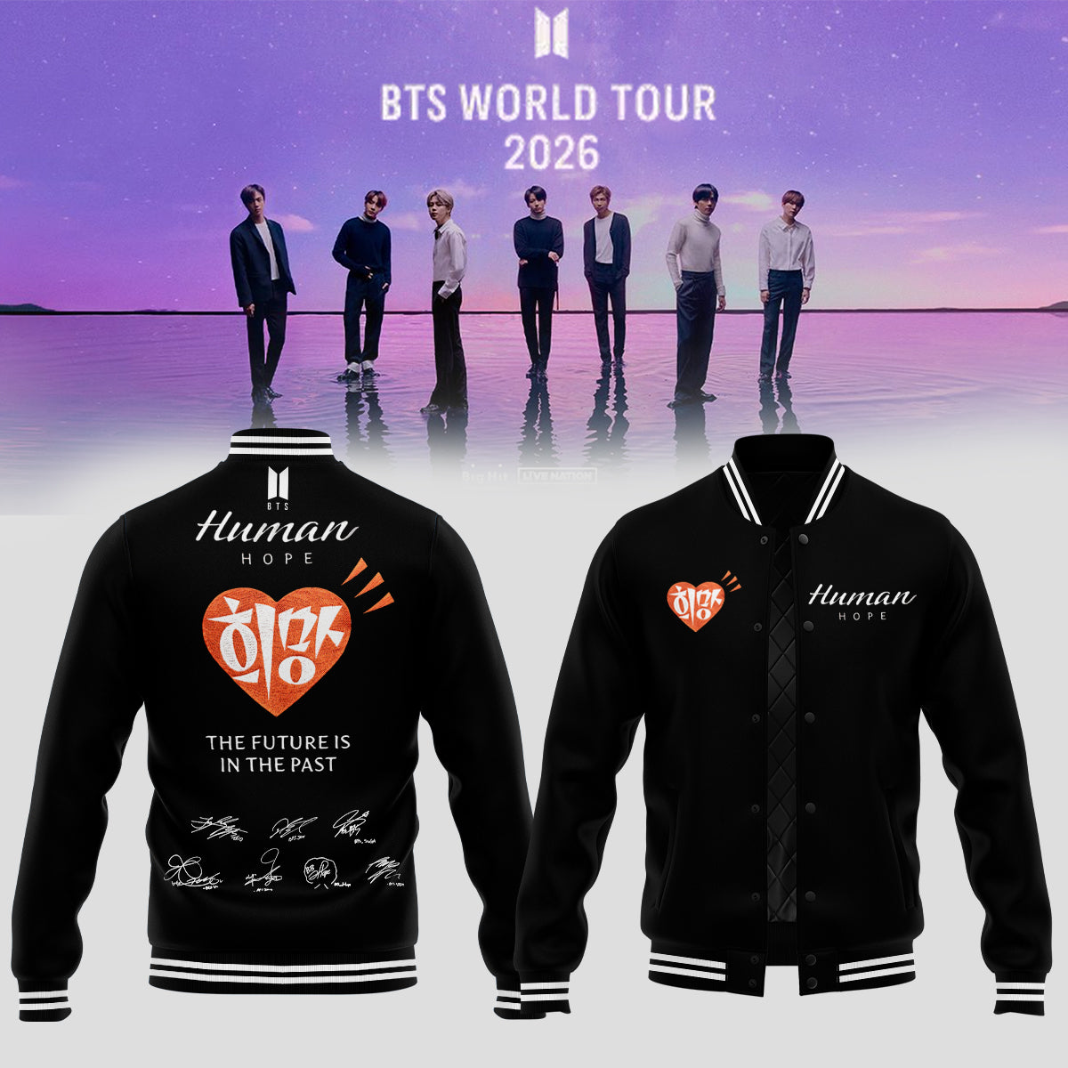 BTS Comeback & World Tour 2026 Limited Edition Signature “ Bomber