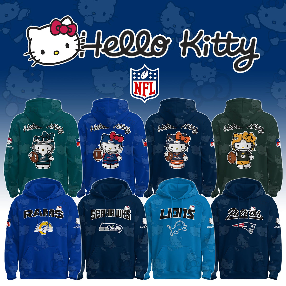 All Team NFL X Hello Kitty Limited Edition