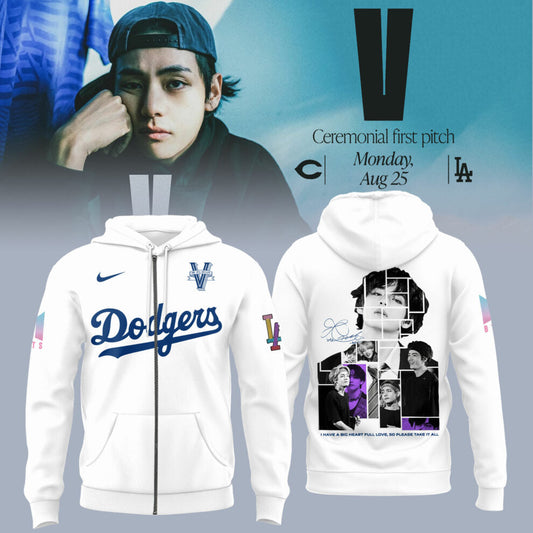 Los Angeles Dodgers x V BTS Zip Hoodie