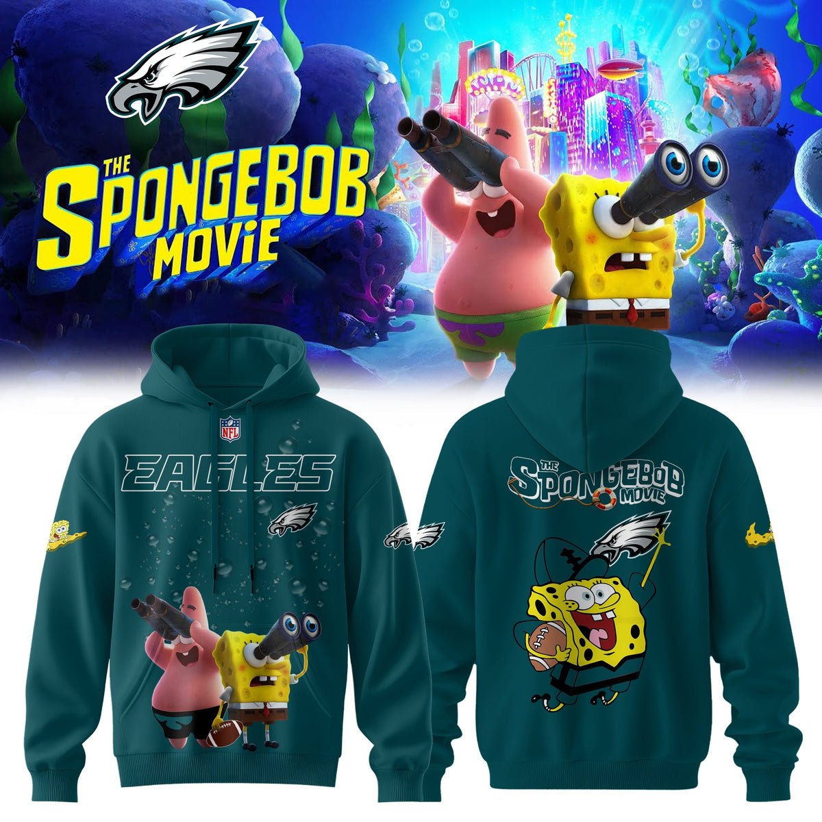 NFL x SpongeBob Limited Edition “ Hoodie V1