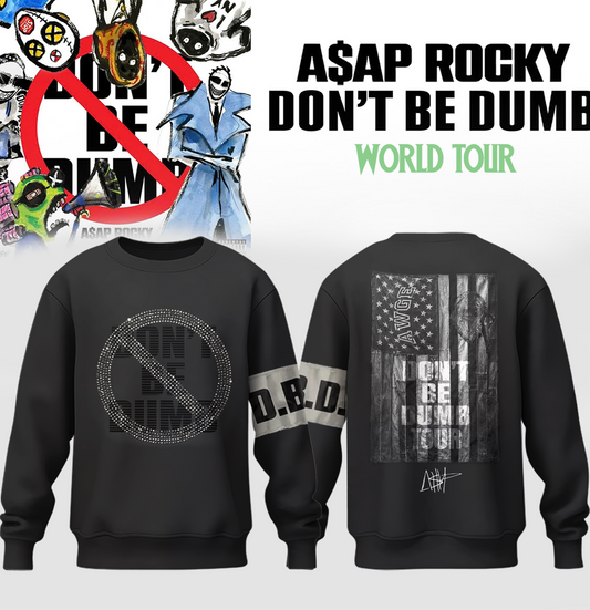 A$AP ROCKY “DON’T BE DUMB WORLD TOUR” 2026 Limited Edition Signature – Sweatshirt