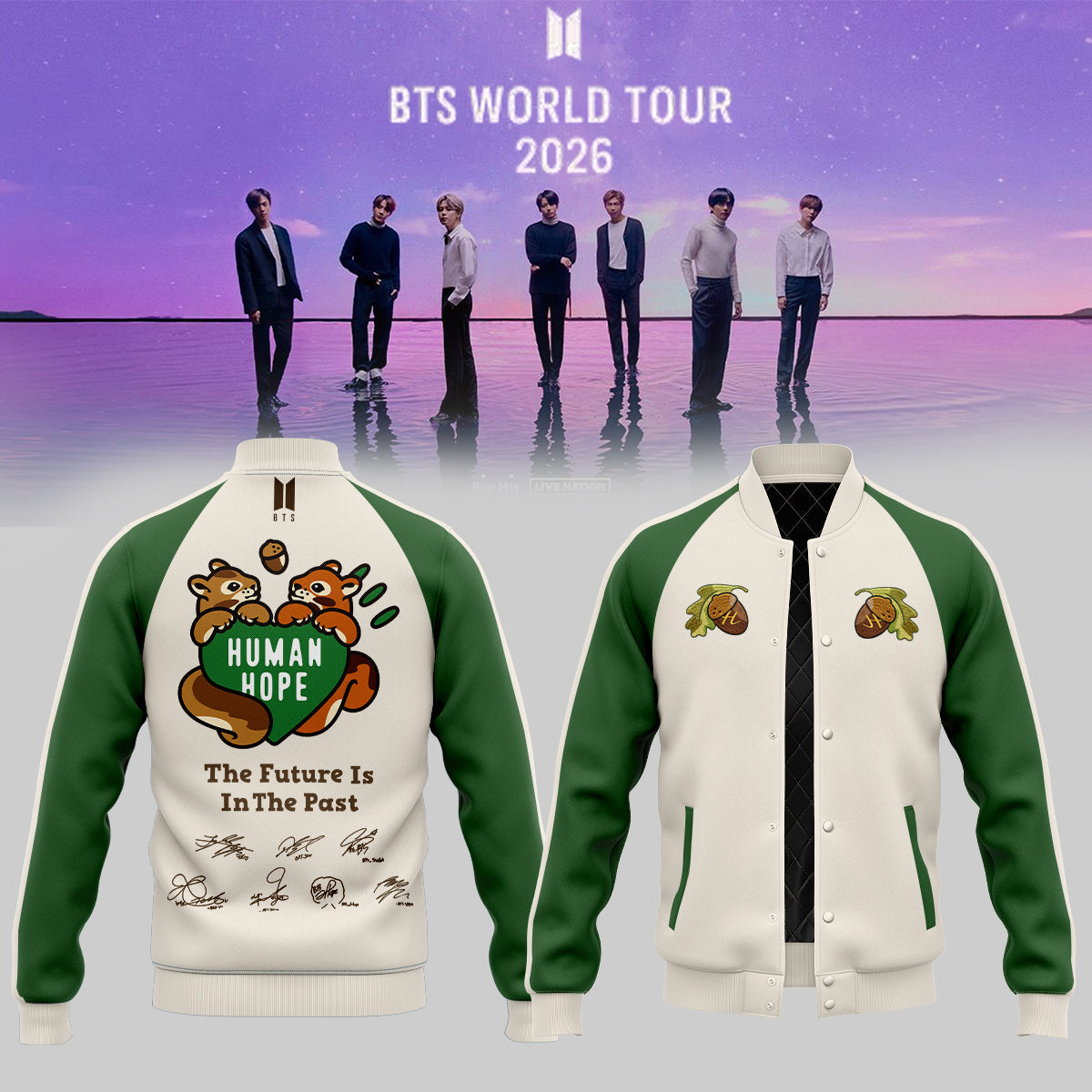 BTS Comeback & World Tour 2026 Limited Edition Signature “ Bomber