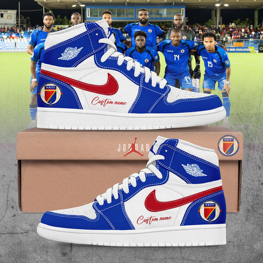 Haïtienne De Football 2026 World Cup Collection Custom Name Shoes Hight JD