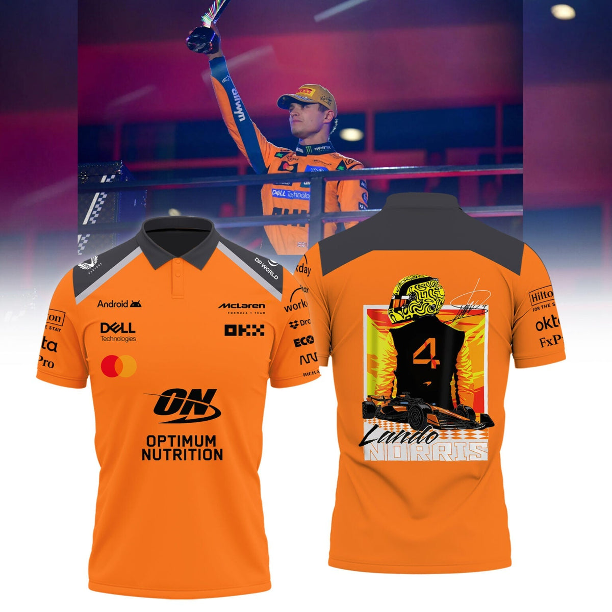 Limited Edition 2025 Lando Norris World Champions Combo Polo