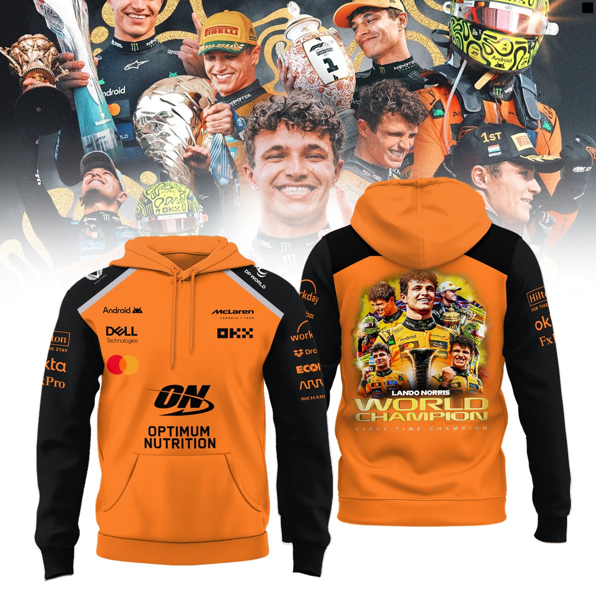 Limited Edition 2025 Lando Norris World Champions Combo Hoodie