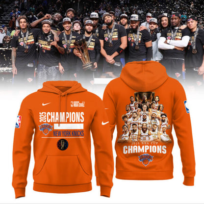 New York Knicks 2025 NBA Cup Champions Hoodie Limited Edition