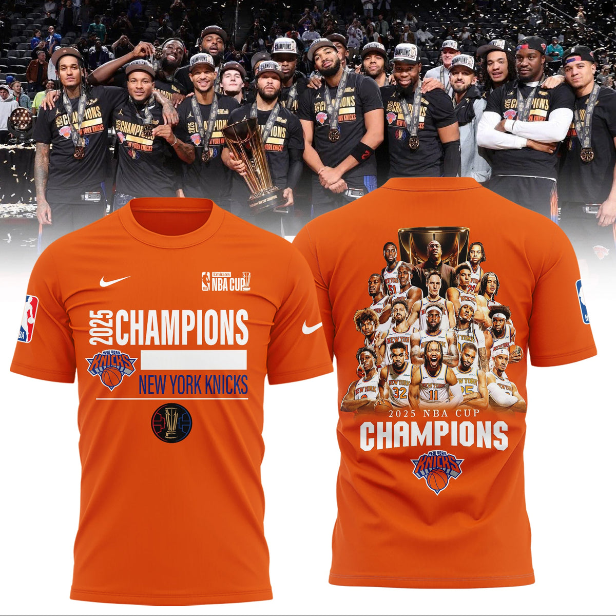 New York Knicks 2025 NBA Cup Champions Limited Edition Shirt