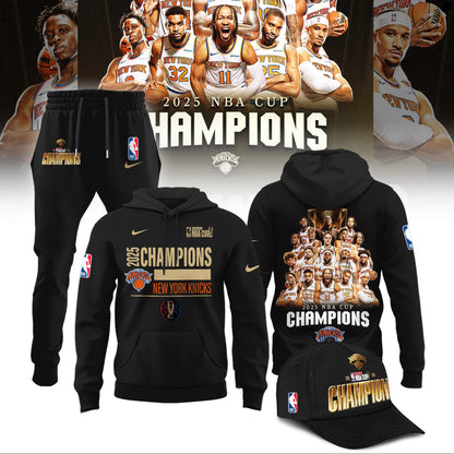 New York Knicks 2025 NBA Cup Champions Hoodie Limited Edition