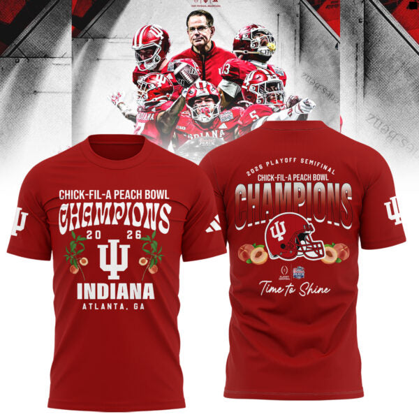 Indiana Hoosiers Peach Bowl Champion 2026 Shirt