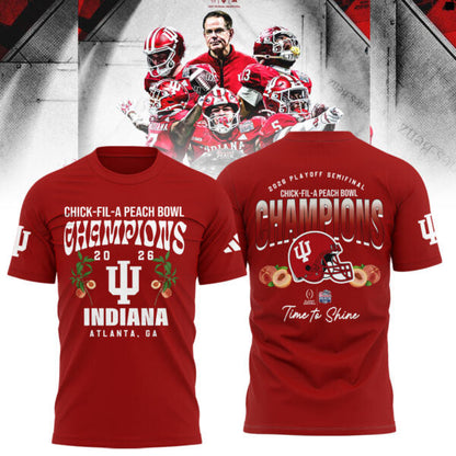 Indiana Hoosiers Peach Bowl Champion 2026 Shirt