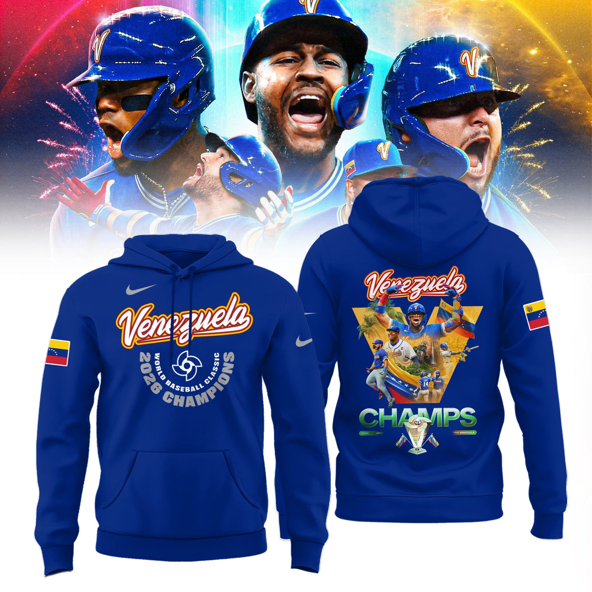 ðŸ†ï¸ðŸ†ï¸ðŸ† Venezuela Baseball World Baseball Classic Champions 2026 Hoodie
