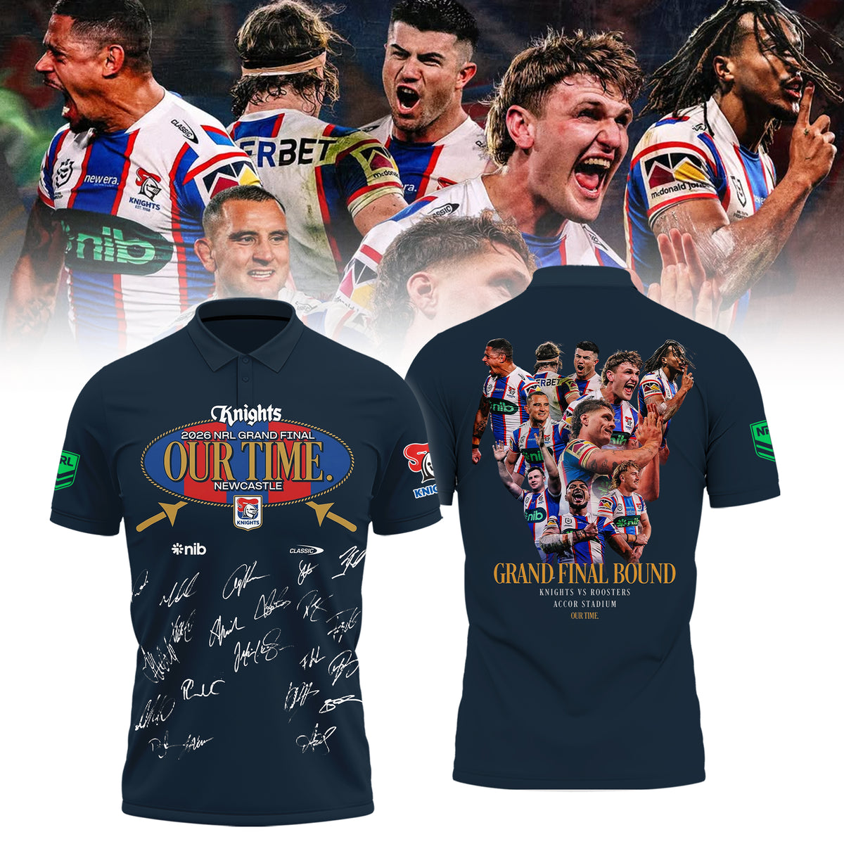 Newcastle Knights 2026 Grand Final Polo Limited Edition
