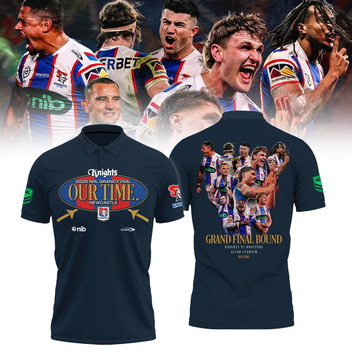 Newcastle Knights 2026 Grand Final Polo Limited Edition