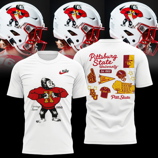 "Vintage Issue 1950" Pittsburg State football TShirt