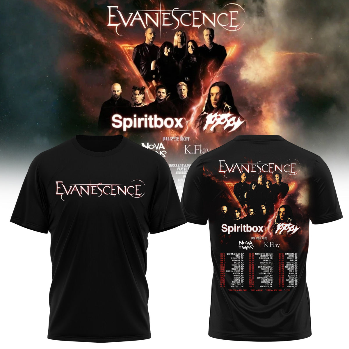 EVANESCENCE US & UK 2026 WORLD TOUR Collection