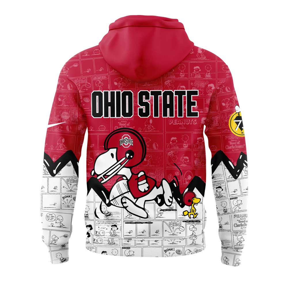 Limited Edition Ohio State Football 75th Anniversary of Peanuts Hoodie