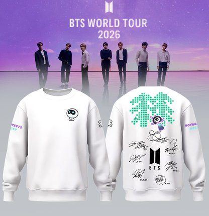 BTS Comeback & World Tour 2026 Limited Edition Signature “ Sweatshirt