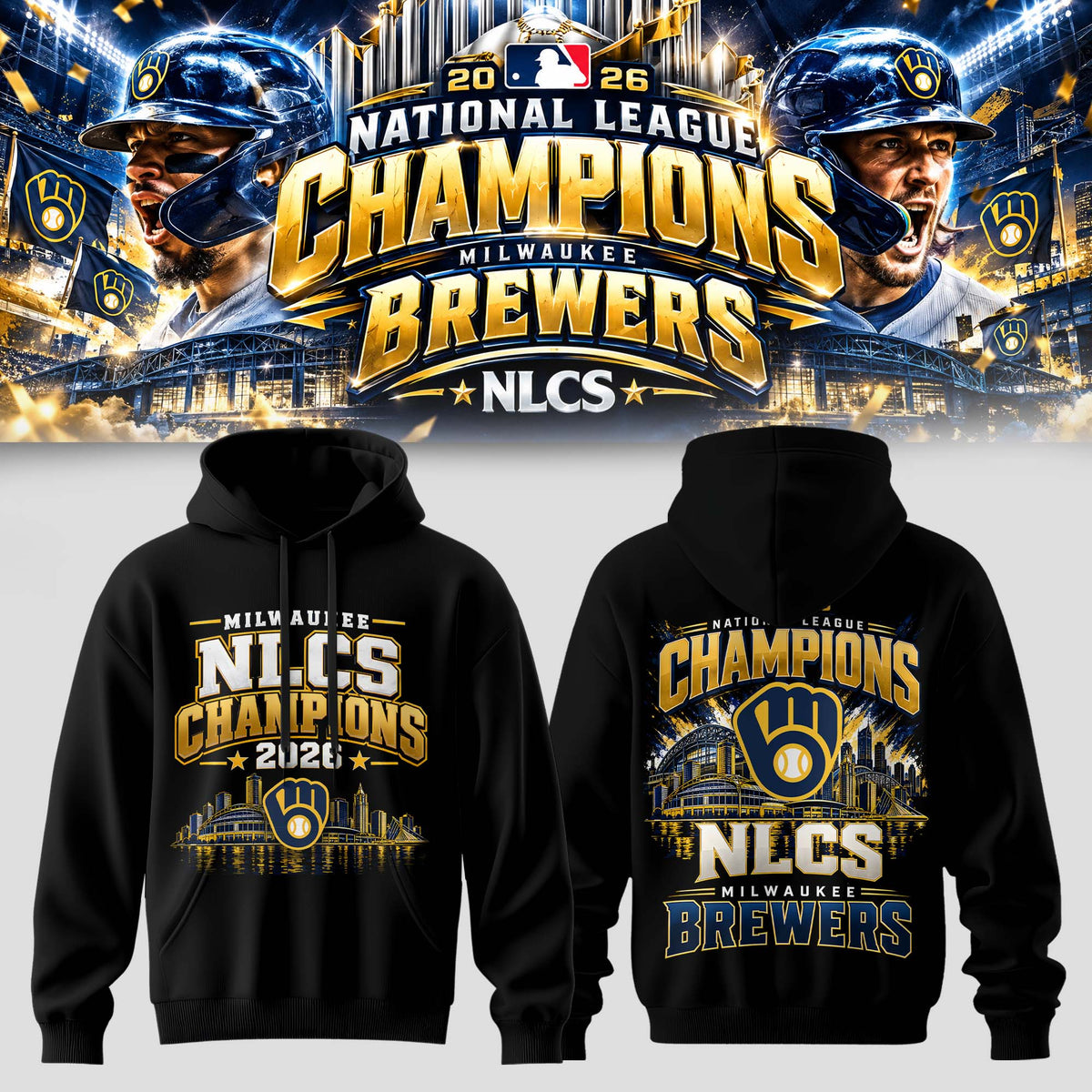 Milwaukee Brewers NLCS Champions 2026 Limited Edition Hoodie