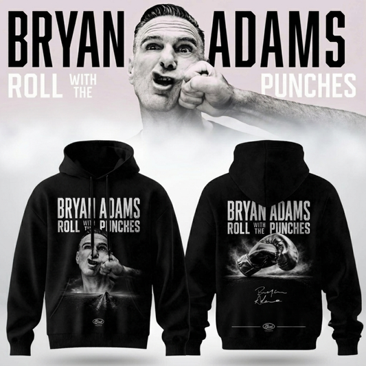 Bryan Adams “Roll With The Punches Tour 2026/27”Limited Edition Hoodie